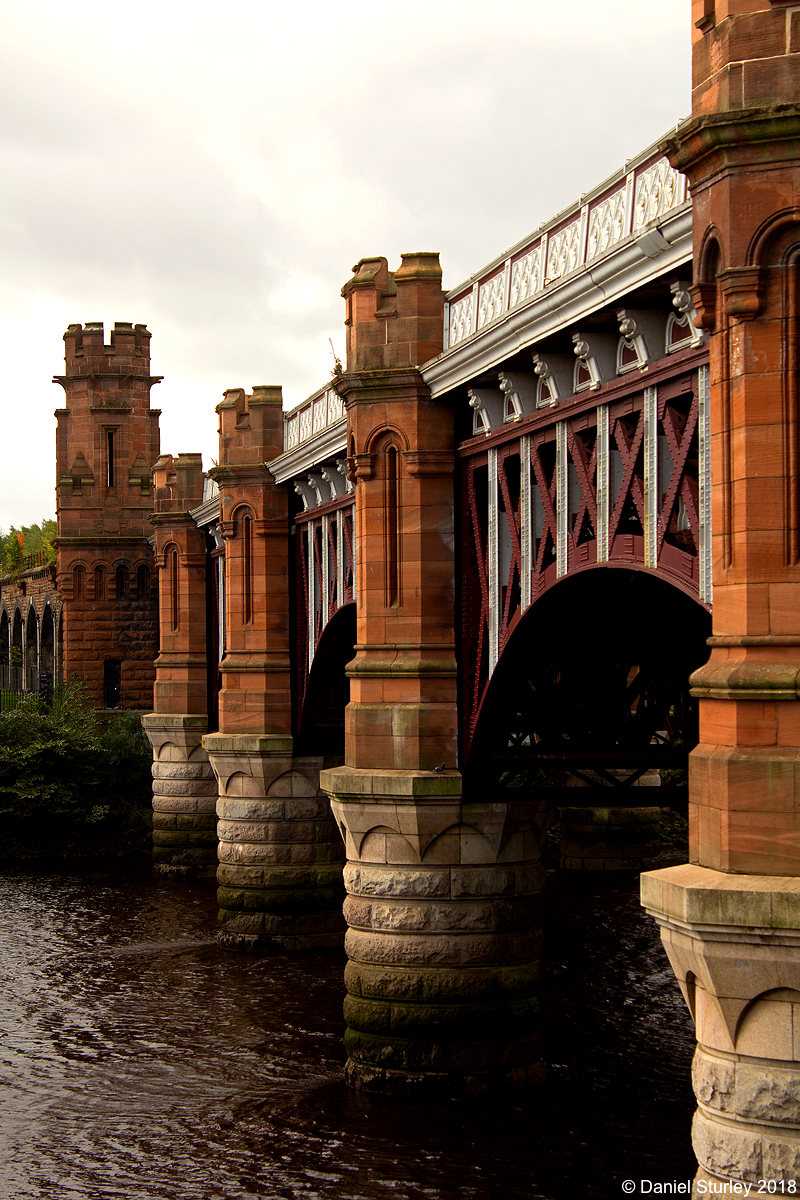 Glasgow, the Rail Bridge Between the Victoria and Albert Road Bridges - September 2018