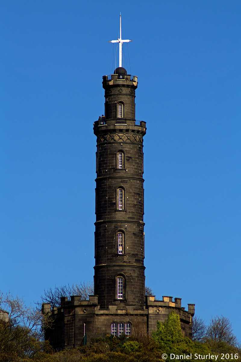 Edinburgh, the Nelson Monument on Calton Hill - April 2016